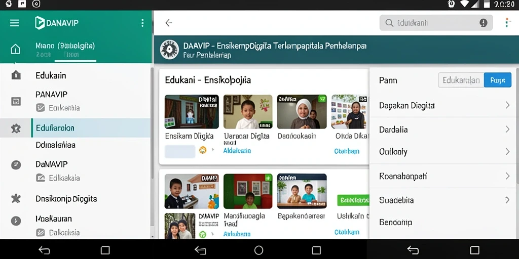 Tampilan antarmuka pengguna yang intuitif dan informatif.