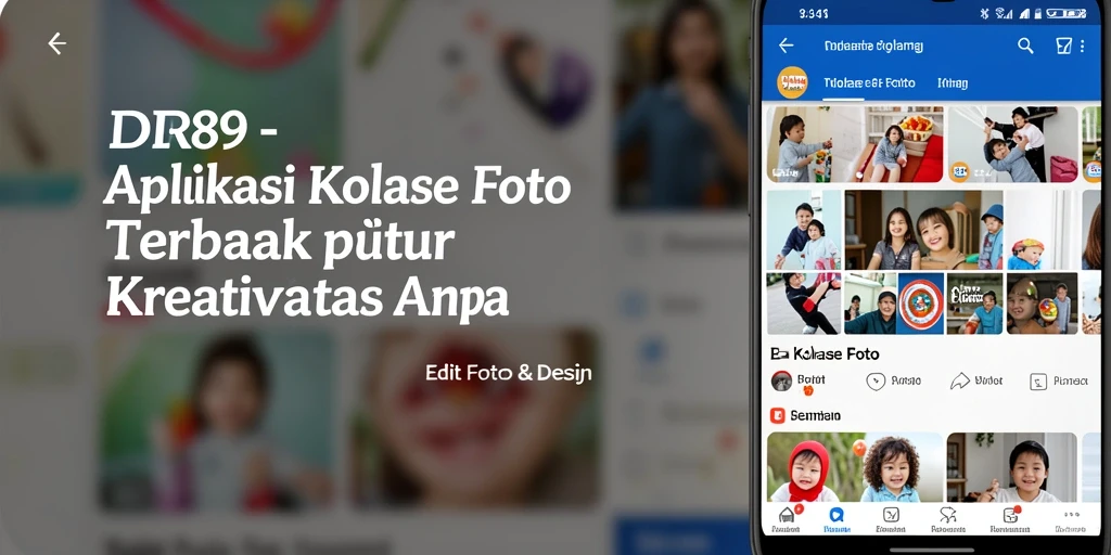 Antarmuka IDR89 menunjukkan kemudahan dalam membuat kolase foto.