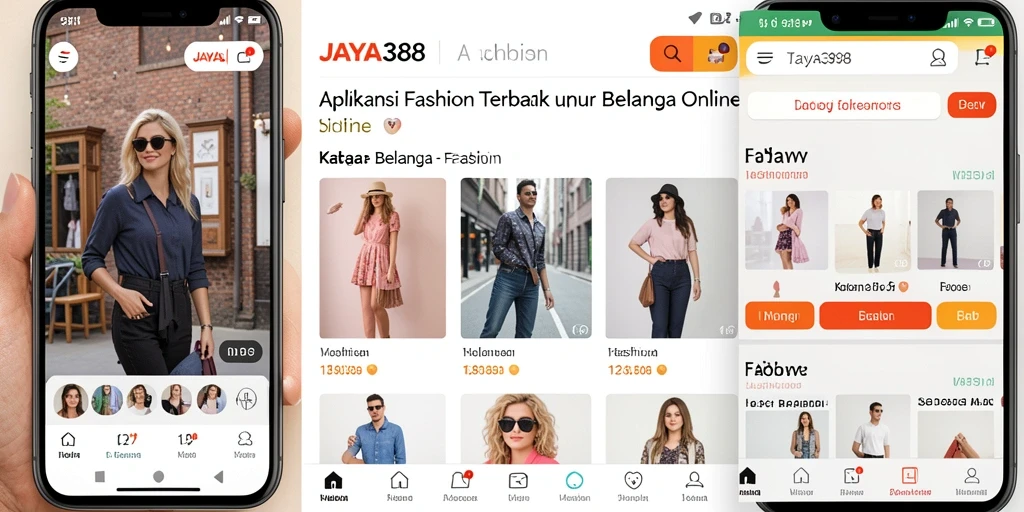 Antarmuka JAYA388 yang menarik dan mudah digunakan untuk belanja fashion.