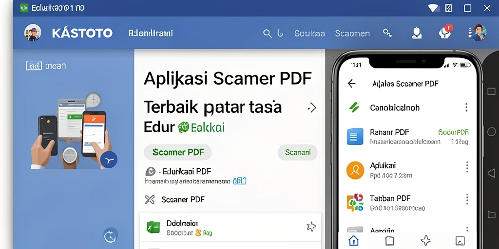 Antarmuka KASTOTO yang mudah digunakan untuk pemindaian PDF.