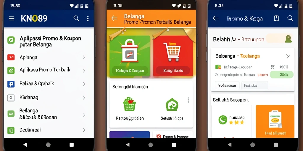 Tampilan utama KNO89 dengan berbagai kupon menarik.