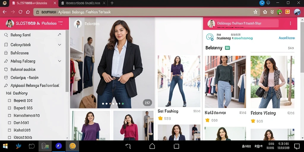 Tampilan antarmuka SLOST8808 yang user-friendly untuk belanja fashion.