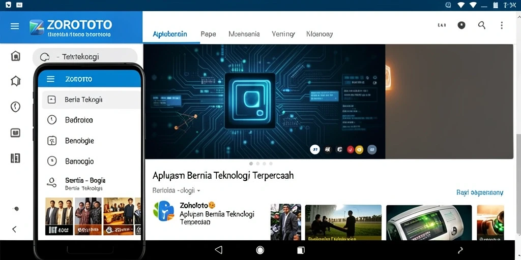 Antarmuka ZOROTOTO yang modern dan interaktif
