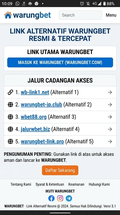 Link Alternatif Warungbet untuk Pengguna Android